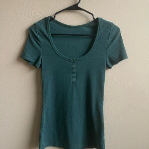Dark green Short Sleeve Women's/Jr’s Top